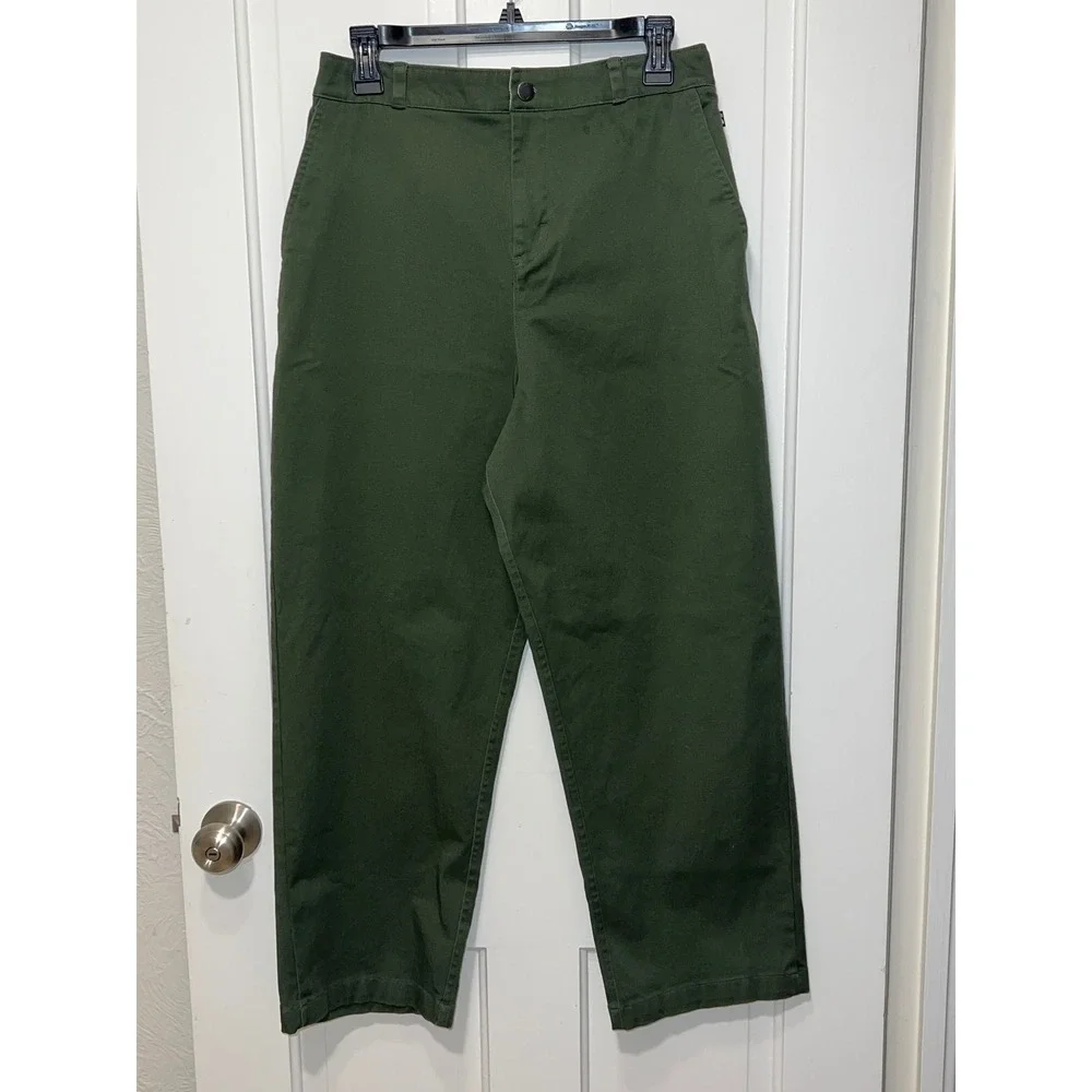 Nike SB Boys Chino Pants Olive Green Stretch Skate Trousers XL Kids